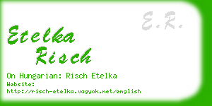 etelka risch business card